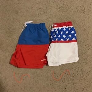 American Flag Chubbies Swim Trunks sz S